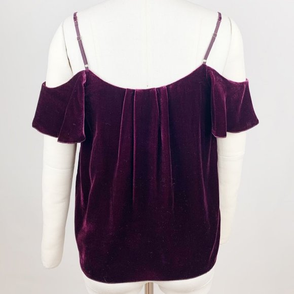 Joie Adorlee Velvet Cold Shoulder Top - Picture 4 of 7